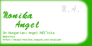 monika angel business card